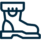 the boot icon for Bretts about page
